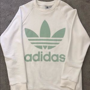 White Adidas Pull Over
